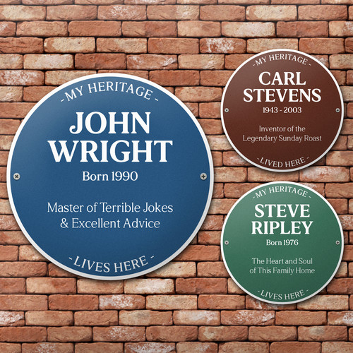 Personalised heritage plaque - plaque, |
