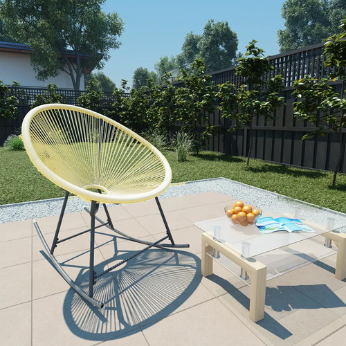 Walplus beige acapulco chair - walplus,