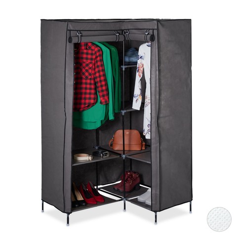 Corner fabric closet tier - fabric, 8-tier