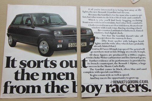 Original renault gordini - renault,