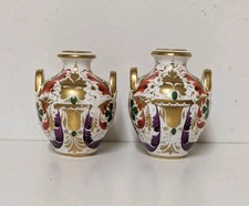 A (Near) Pair Of Early 19th Century Late Georgian Derby Porcelain Amphorae