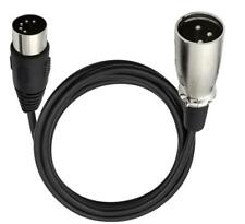 5-Pin Din Male to XLR 3 Pin Male Audio Cable for Musical Instruments 1.5m