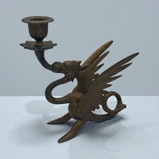 Vg Brass Griffin Candle Holder