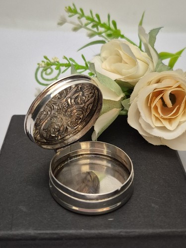 Pillbox sterling silver pill - -,