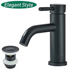 Black Basin Tap Mixer with Pop
