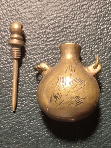 Antique brass poison - brass,