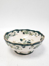 Mason's Ironstone Chartreuse Bowl Hand Painted Vintage England