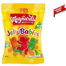 Maynards Bassetts Jelly Babies, Fruity & Chewy Classic Sweets, 165 g (Pack of 1)