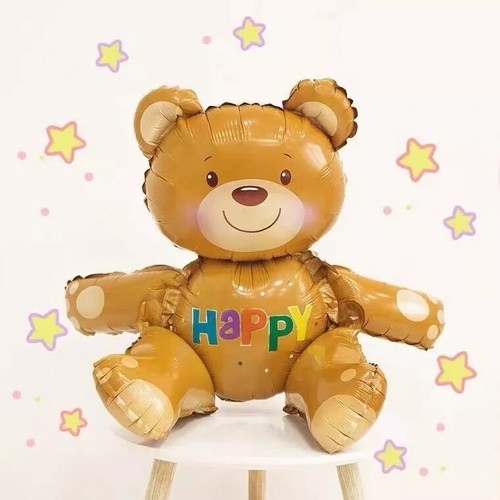 Teddy bear foil balloon - teddy,