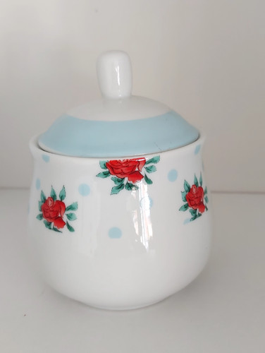 Waterside sugar bowl with - sugar, lid