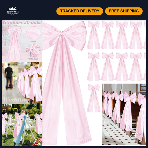 Large wedding pew bows for - pew,