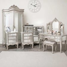 Silver mirrored bedroom