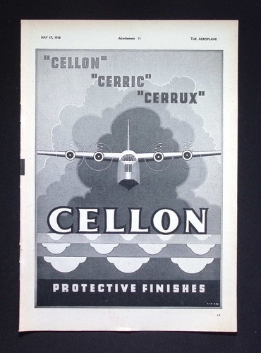 Original 1940 advert cellon - 1940,