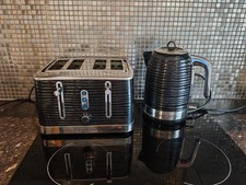 Russell Hobbs Inspire  Black Kettle And Toaster Set