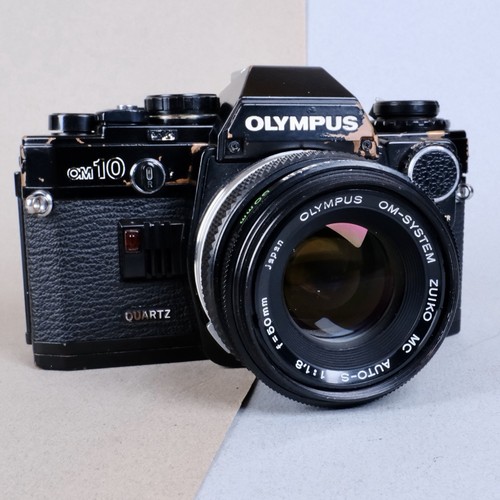 Black olympus om10 35mm - olympus,
