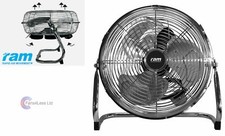 9" 12" 16" RAM Floor Air Circulator 2 & 3 Speed Quiet Tent Grow Hydroponic Fan