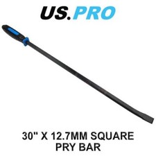 US PRO 30" X 12.7MM Angled Pry Bar Fully Hardened 6853