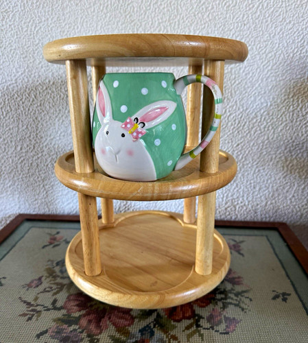 Wooden rotating tier - rotating, 3-tier