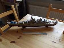 Oxford Blocks - USS Missouri Warship Model Kit - Interlocking - built - no box