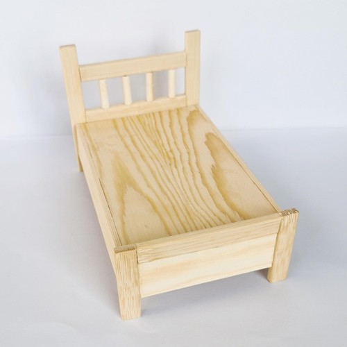 Dollhouse miniature bed - dollhouse,