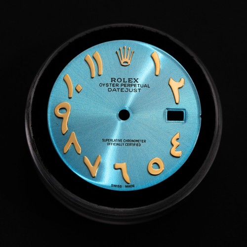 Rolex custom dial ice blue - rolex,