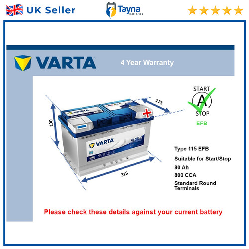 Efb car battery - battery, n80