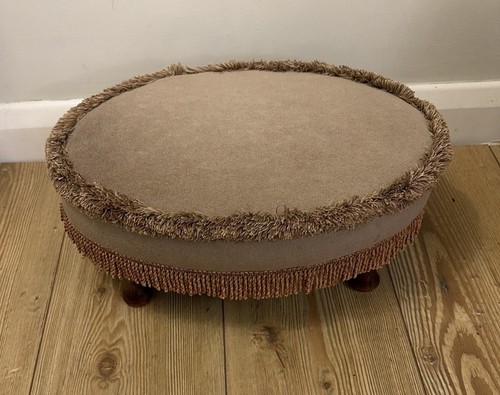 Vintage oval upholstered - vintage,