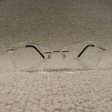 Twiggy Glasses Frames Aurora Lite 5000810 Gold Rimless Eyeglasses Spectacles