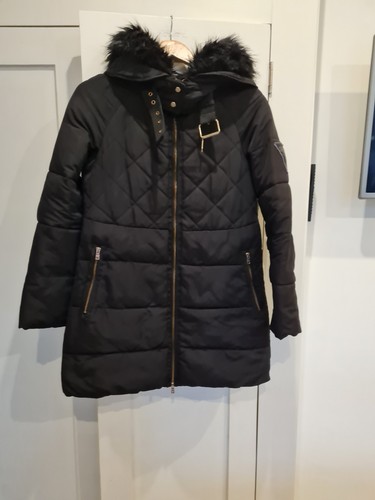 Zara used quilted hooded coat - zara,