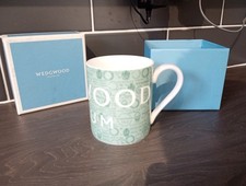 Wedgewood Fine Bone China Small Green Mug 8.5 Cm High Made In England Unused