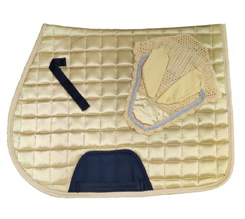 Satin saddle pad - satin, set