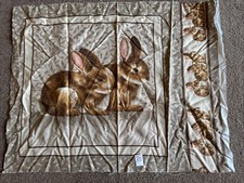 Rabbits cushion panel - rabbits,