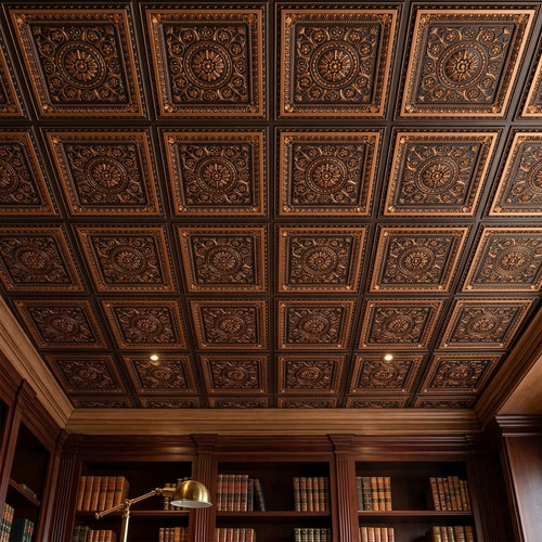 Pvc ceiling tiles tin look - tiles,