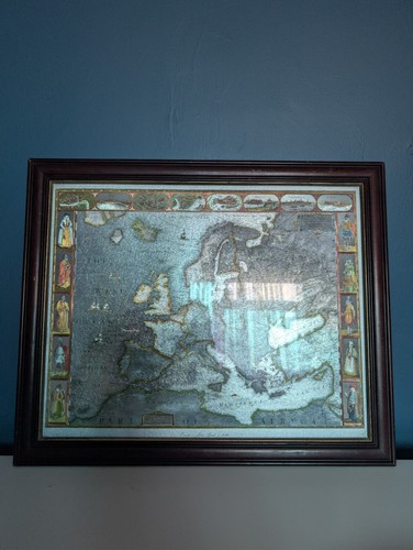 Vintage foil map europe - of,