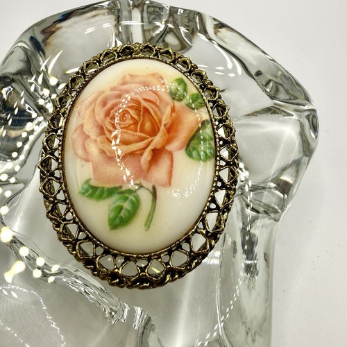 Vintage rose cameo - cameo, style