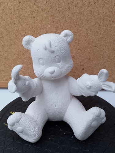 Unpainted ceramic bisque ted - unpainted,