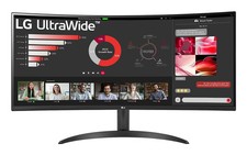 LG UltraWide 34WR50Qk-B.AEK Quad HD 34" Curved VA LCD Monitor - Black