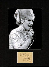 DUSTY SPRINGFIELD I ONLY WANT TO BE WITH YOU AUTHENTIC SIGNED AUTOGRAPH DISPLAY