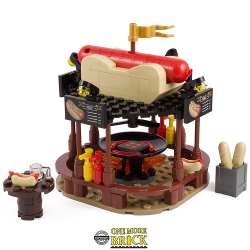 German hot dog stand winter - german,