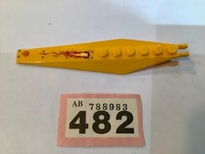 Lego Helicopter Rotor Blade Propeller 1x12 part 53031 Light Orange with sticker