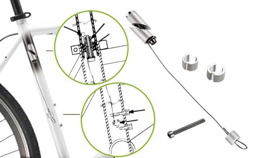 Seatpost security cable - security,
