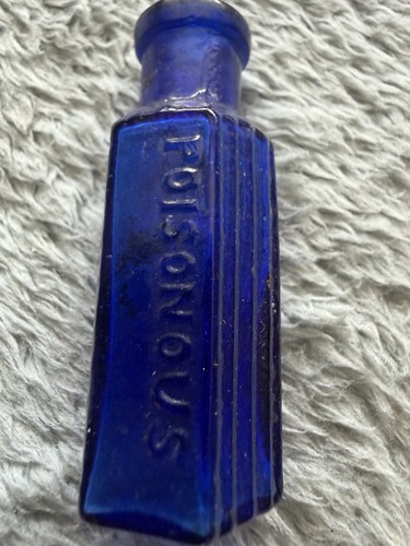 Vintage antique glass poison - antique,