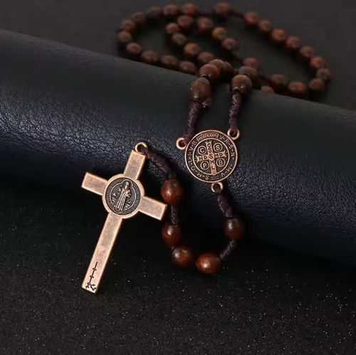 Rosary cross crucifix handmade - rosary,
