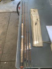 J B WALKER NEWCASTLE 12’ SPLIT CANE SALMON FLY FISHING ROD + BAG & SPARE TIP