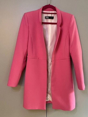 Zara pink long jacket - zara,