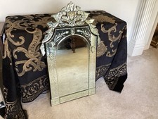 Reproduction Antique Engraved Mirror Wall Mirror