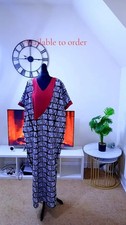African Ankara Bubu Dress Full