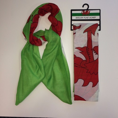 Welsh dragon flag scarf - dragon, scarf,