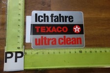 Old Sticker Gas Station Vintage Texaco Petrol Super Diesel Oil Ultra Clean