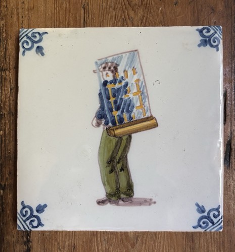 Delft delftware tile - delft,